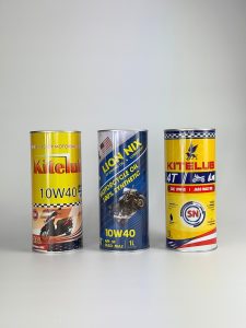 lon thiếc tròn đựng dầu nhớt
